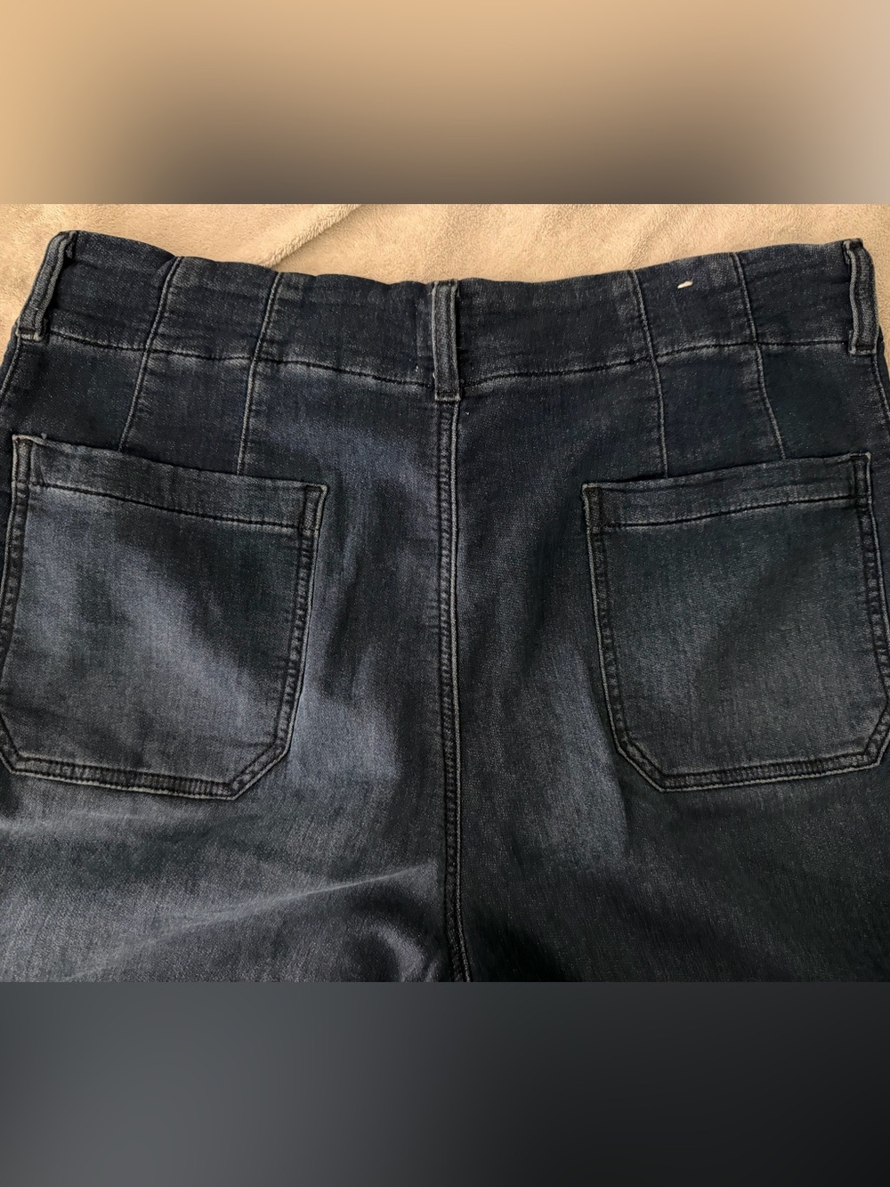 Maeve The Colette Knit Jeans, Full Length, Dark Denim, Gently Worn, Size 34 - Picture 5 of 7